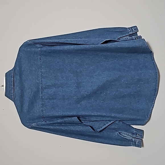 Bobbie Brooks Christmas Long Sleeve Denim Top Sz S Bears Holidays Estate Sale - Picture 5 of 6